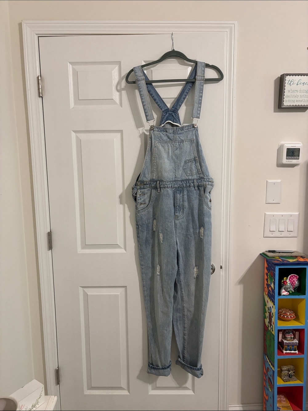 Light Wash Denim Overalls
